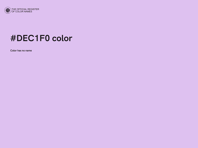 #DEC1F0 color image