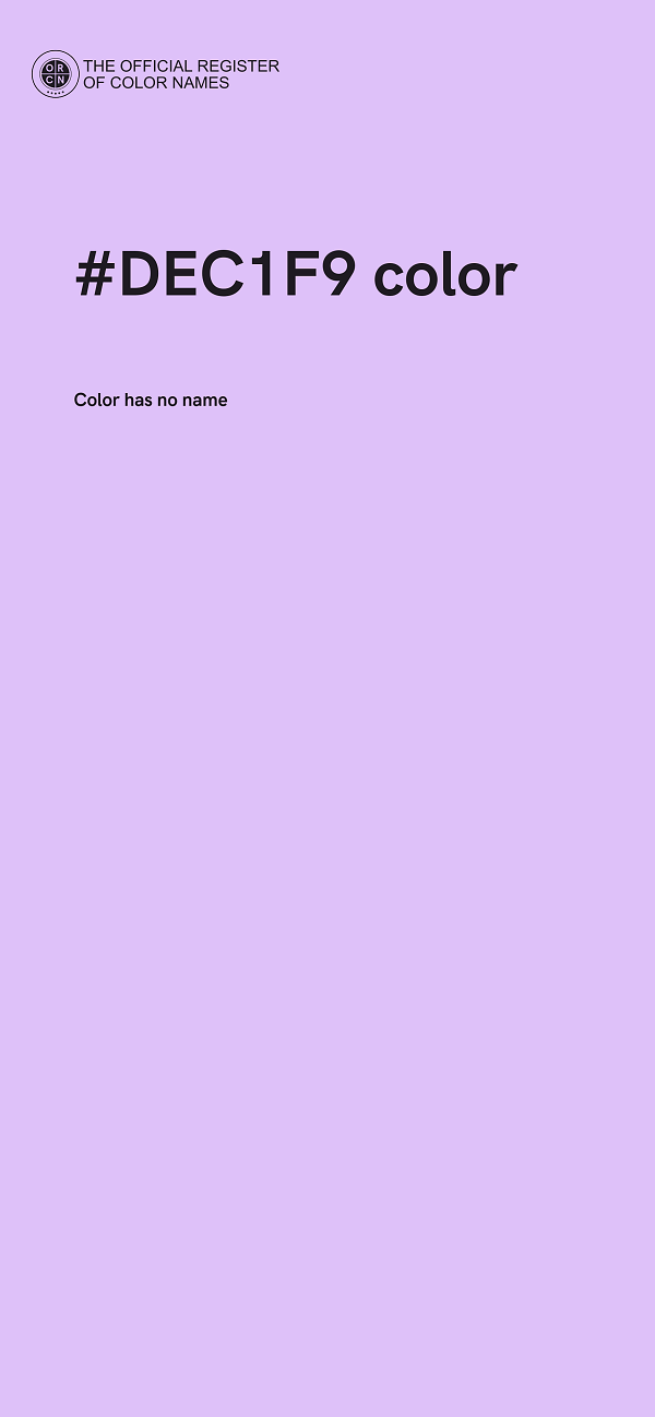 #DEC1F9 color image