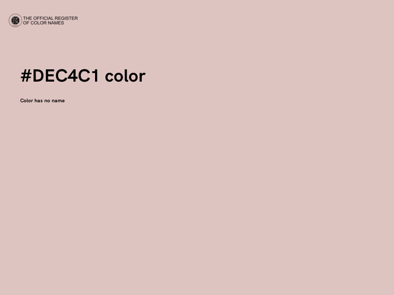 #DEC4C1 color image