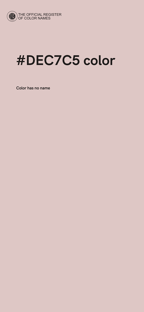 #DEC7C5 color image