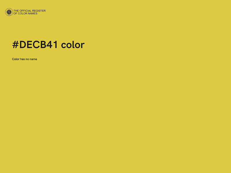 #DECB41 color image