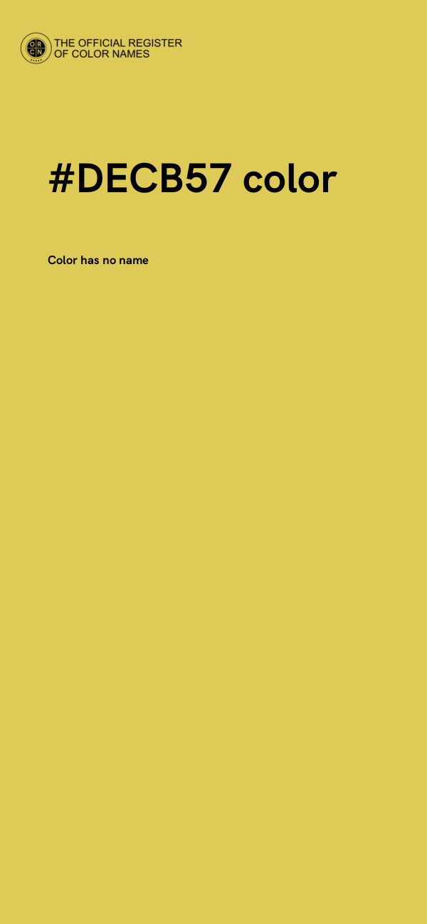 #DECB57 color image