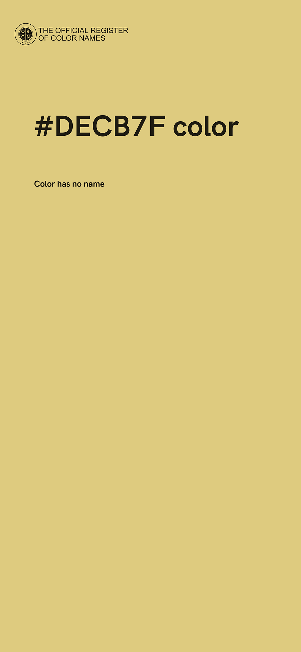 #DECB7F color image
