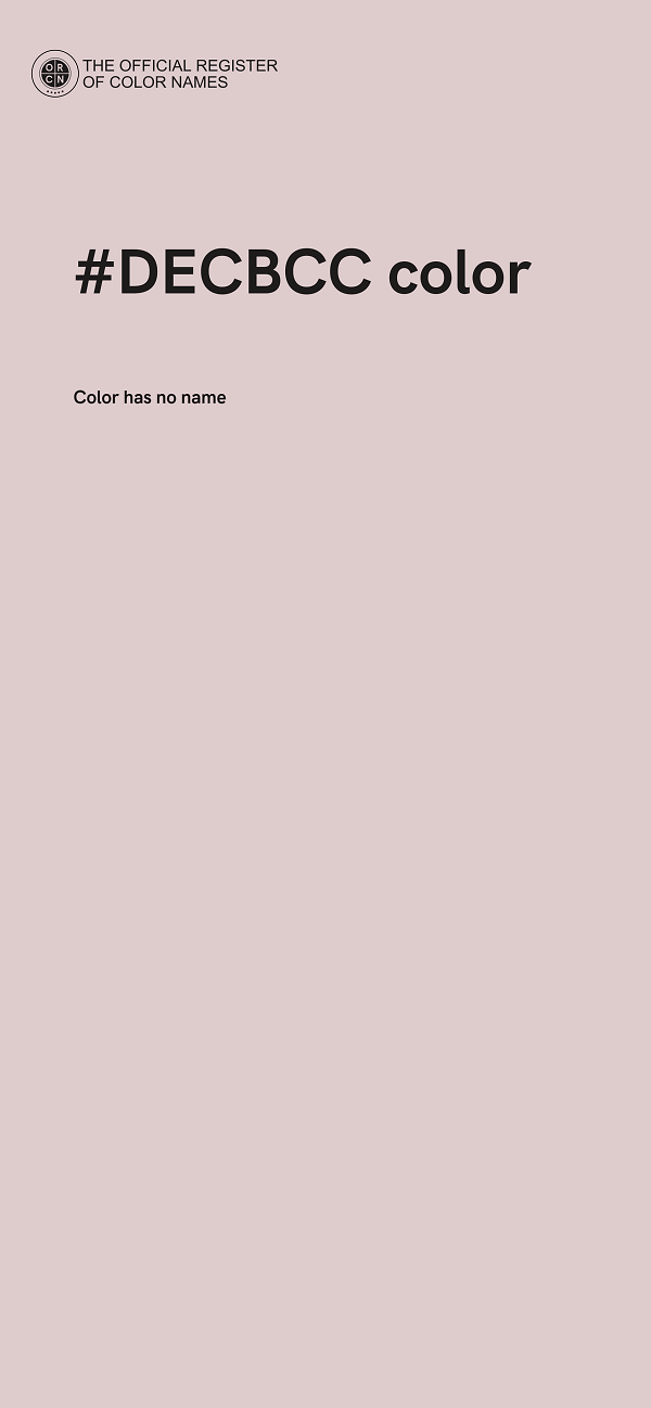 #DECBCC color image