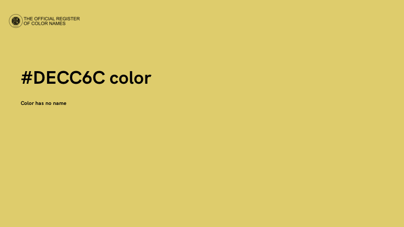 #DECC6C color image