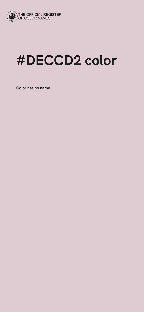 #DECCD2 color image