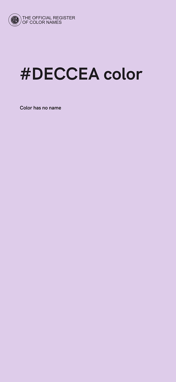 #DECCEA color image