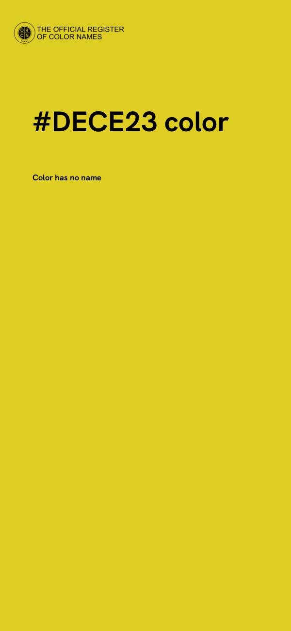 #DECE23 color image