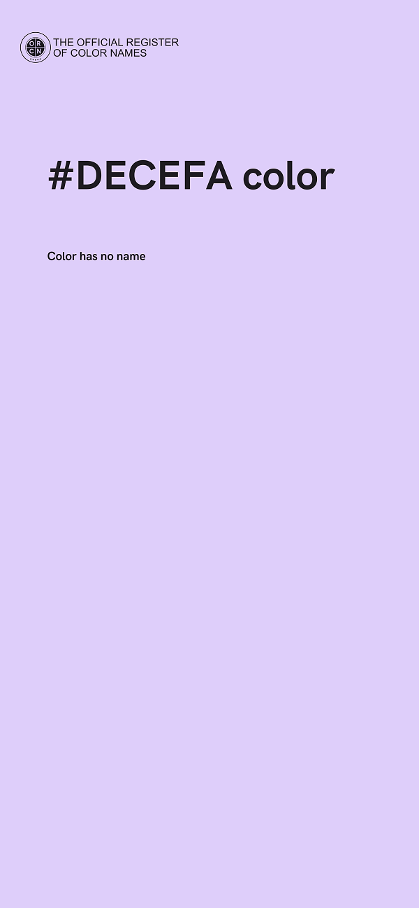 #DECEFA color image