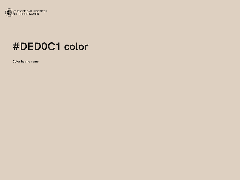 #DED0C1 color image