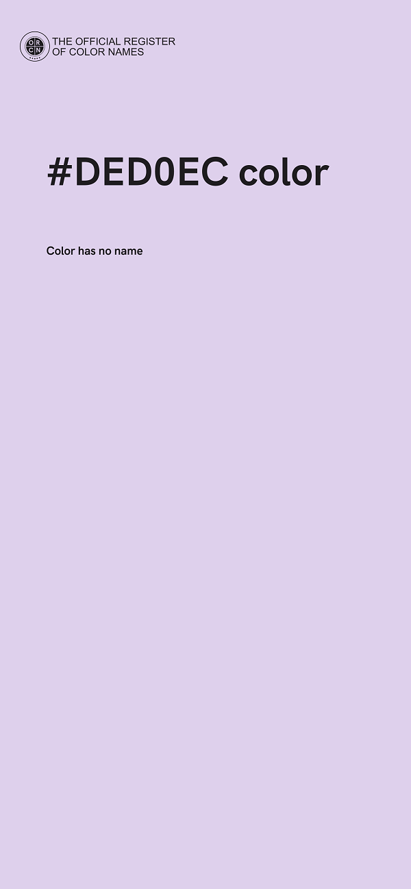 #DED0EC color image