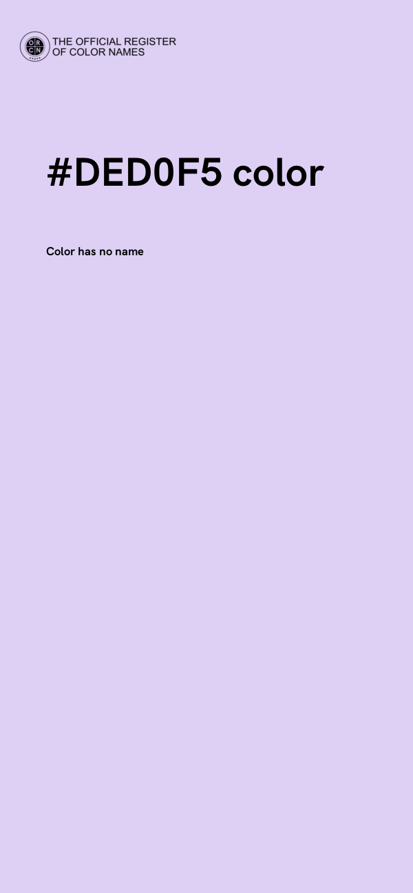 #DED0F5 color image