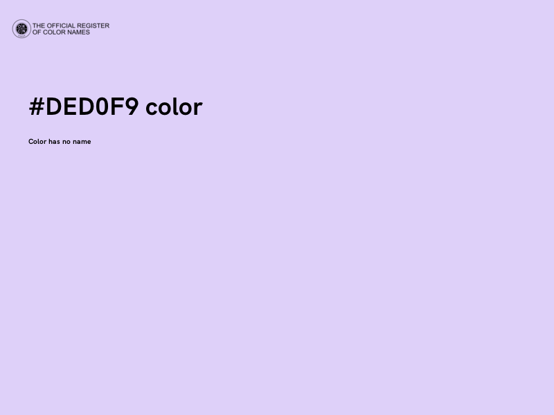 #DED0F9 color image