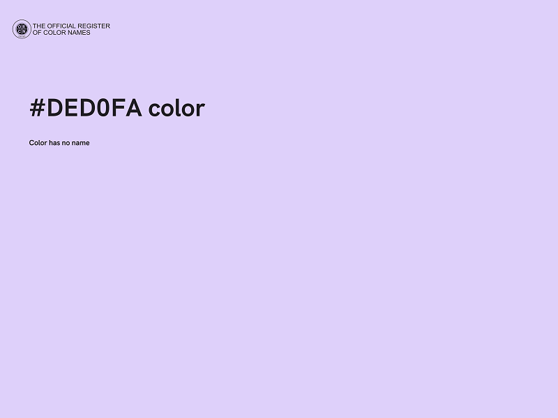 #DED0FA color image