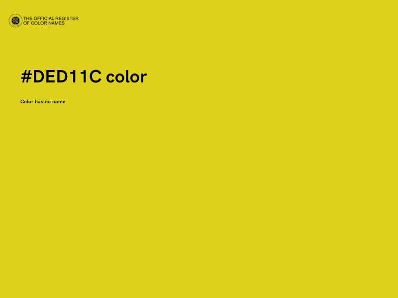 #DED11C color image