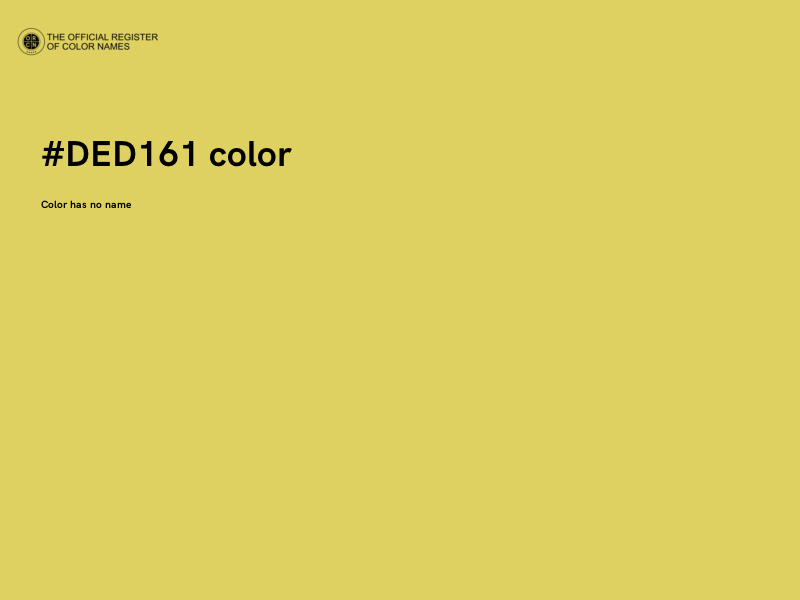 #DED161 color image
