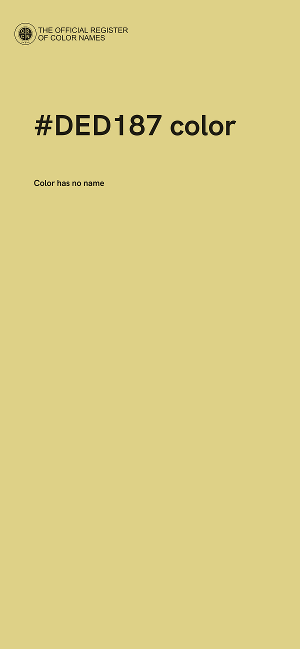 #DED187 color image