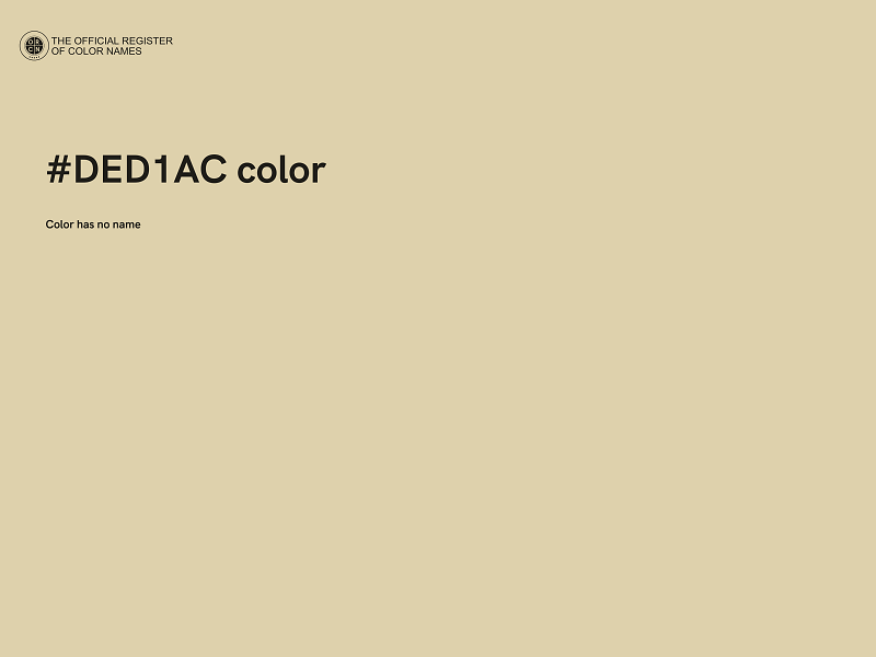 #DED1AC color image