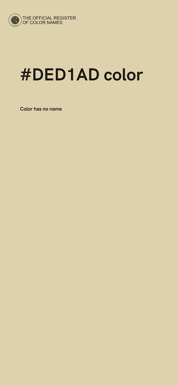#DED1AD color image