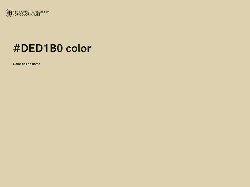 #DED1B0 color image