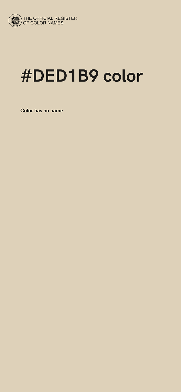 #DED1B9 color image