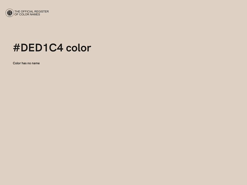 #DED1C4 color image