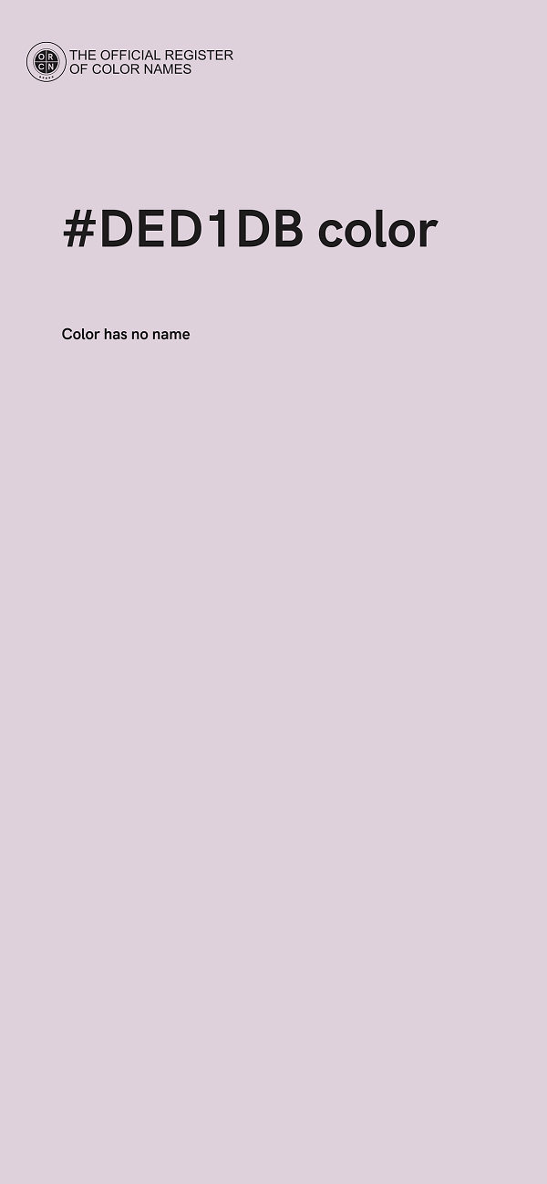 #DED1DB color image