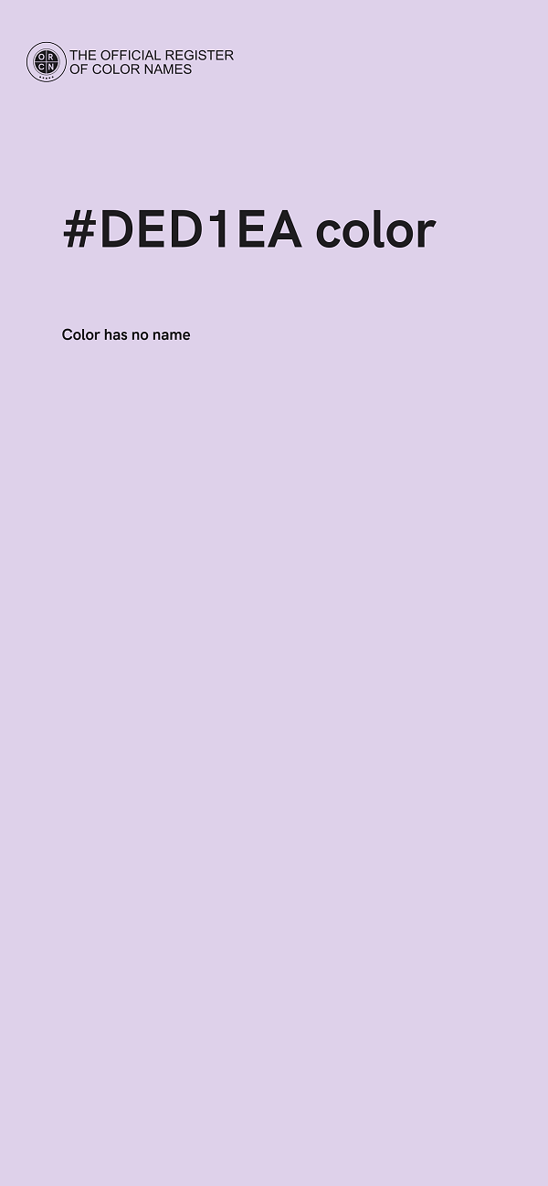#DED1EA color image