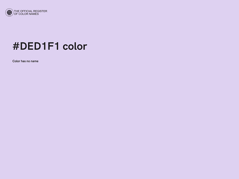 #DED1F1 color image