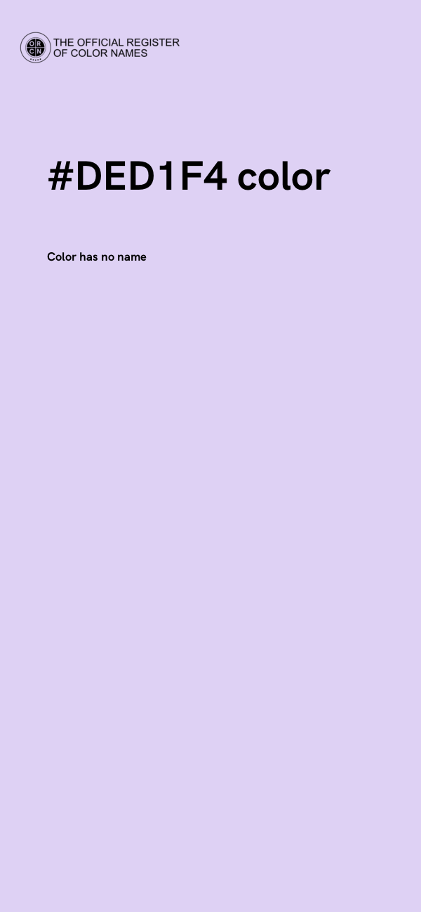 #DED1F4 color image