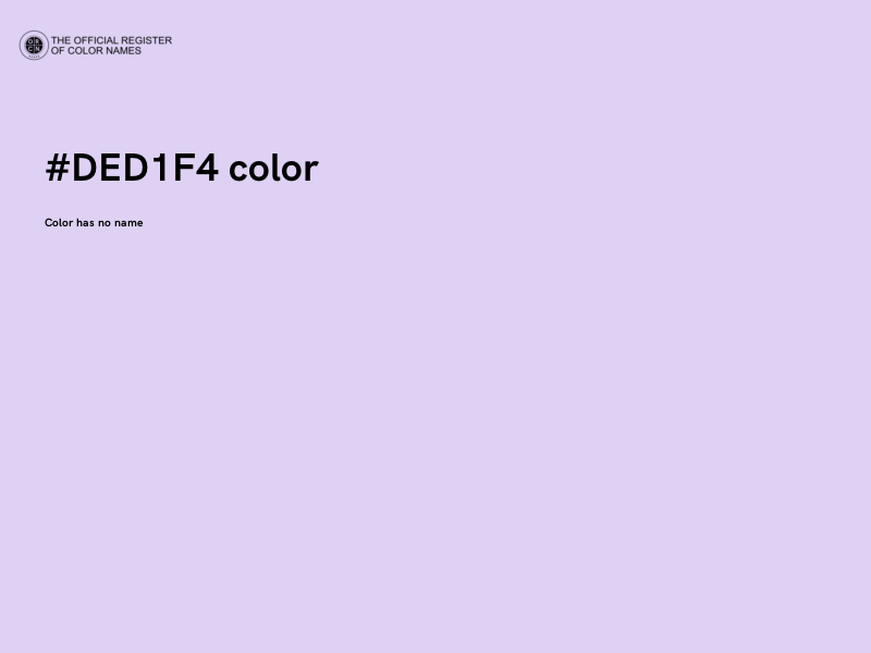 #DED1F4 color image