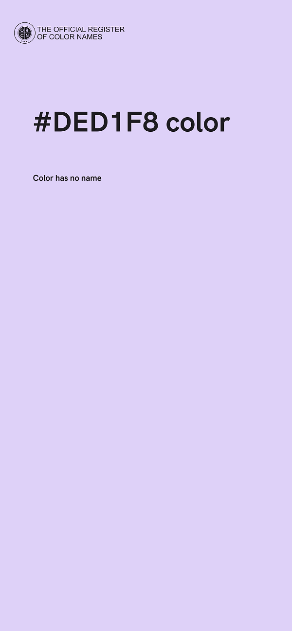 #DED1F8 color image