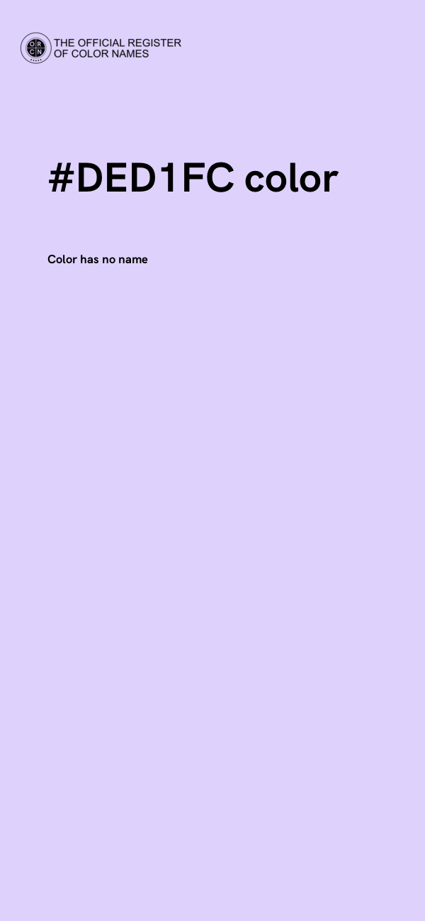 #DED1FC color image