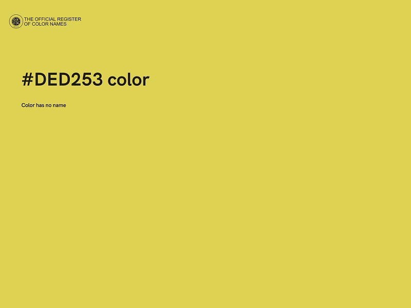 #DED253 color image