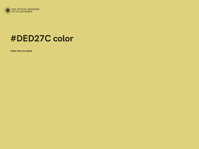 #DED27C color image