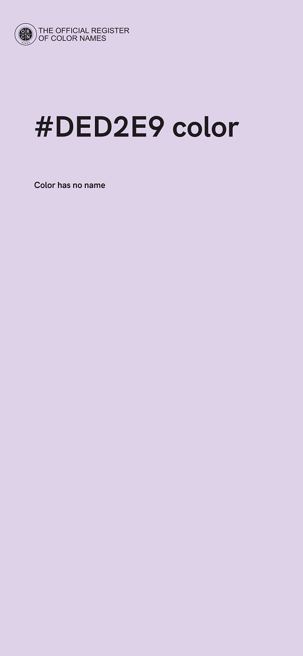 #DED2E9 color image
