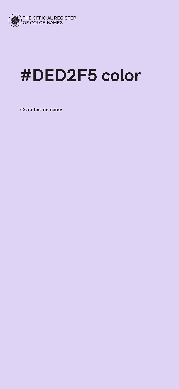 #DED2F5 color image