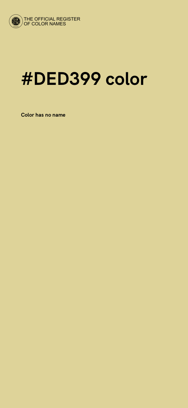 #DED399 color image