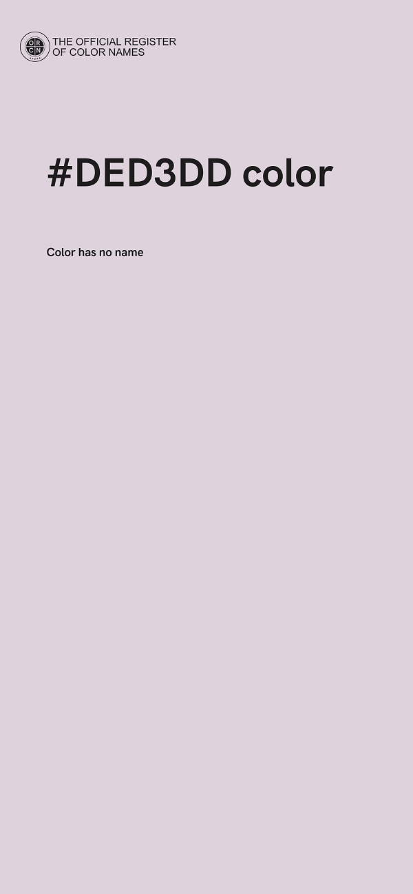 #DED3DD color image