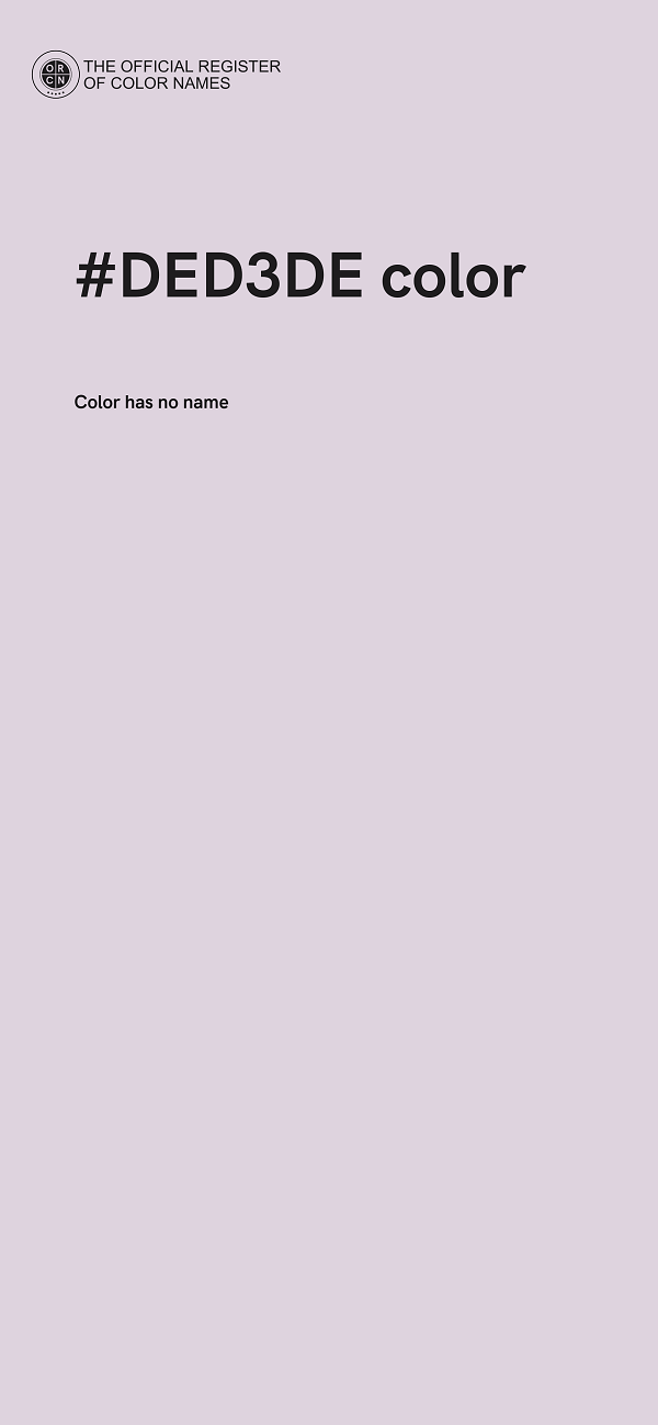 #DED3DE color image