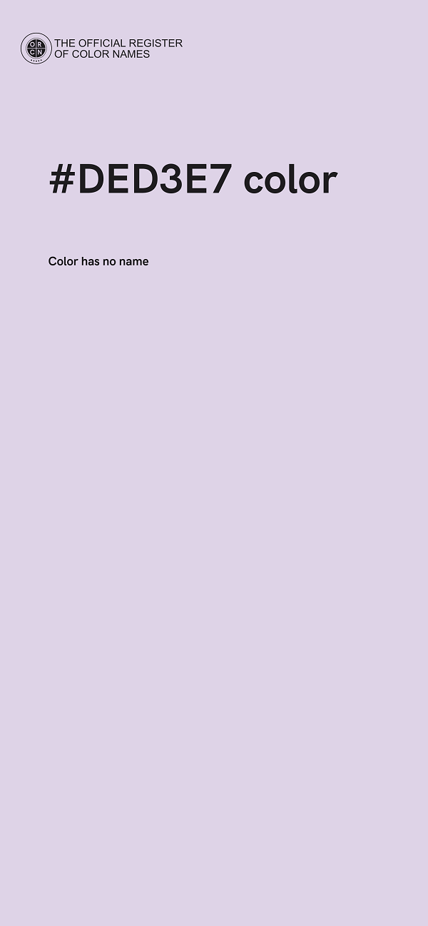 #DED3E7 color image