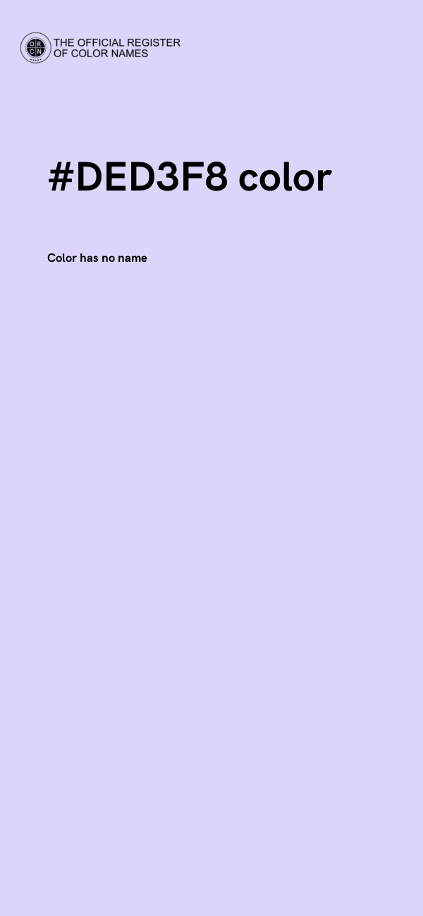 #DED3F8 color image