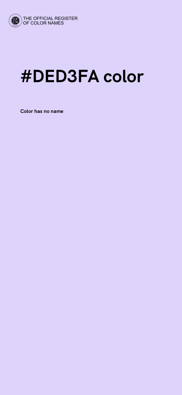#DED3FA color image