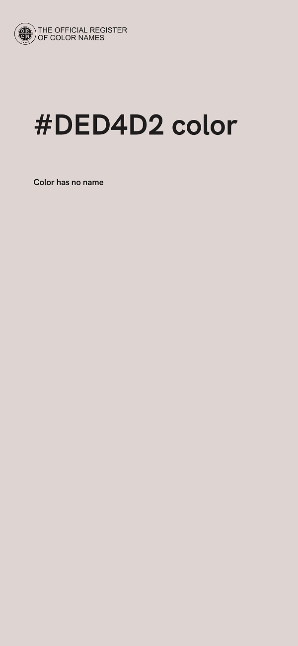 #DED4D2 color image
