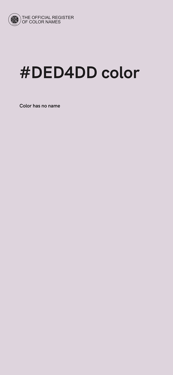#DED4DD color image