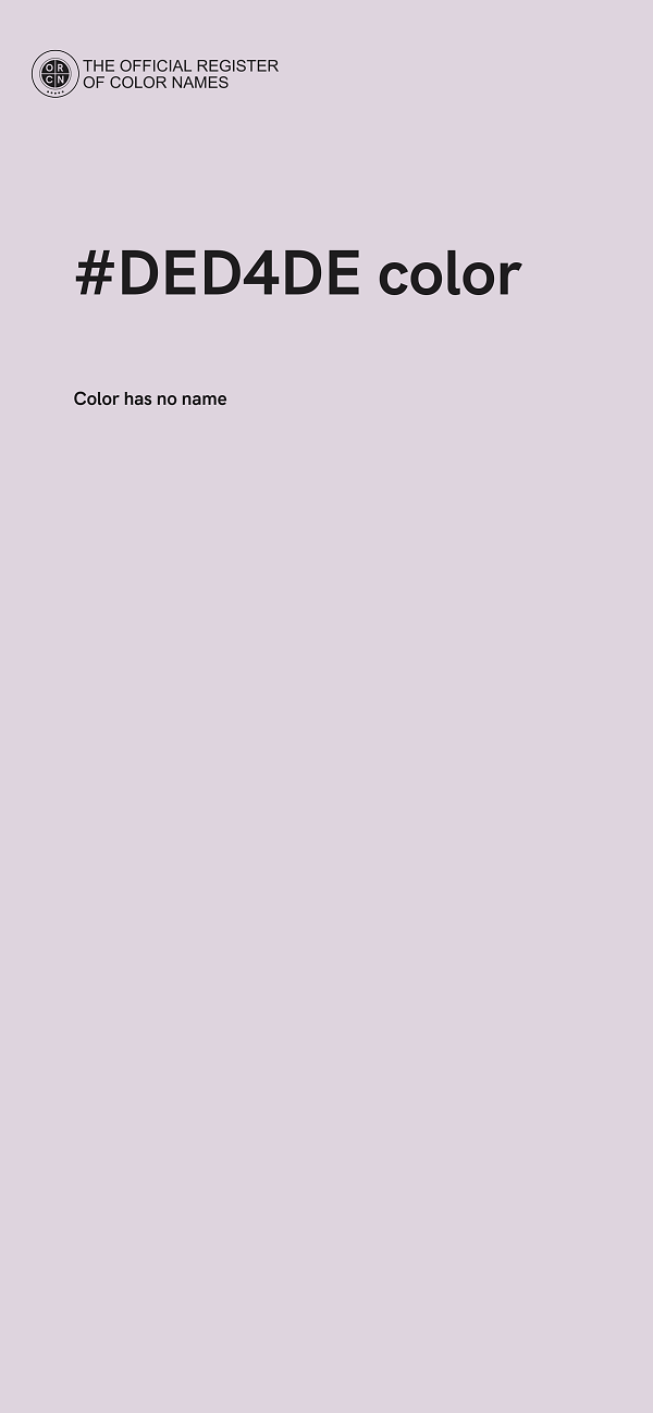 #DED4DE color image