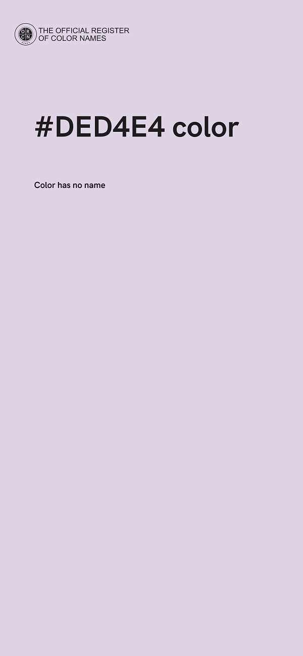 #DED4E4 color image