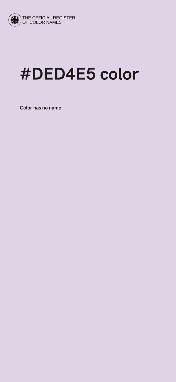 #DED4E5 color image