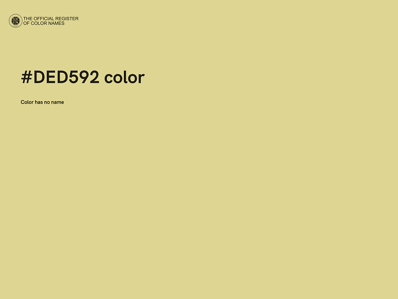 #DED592 color image