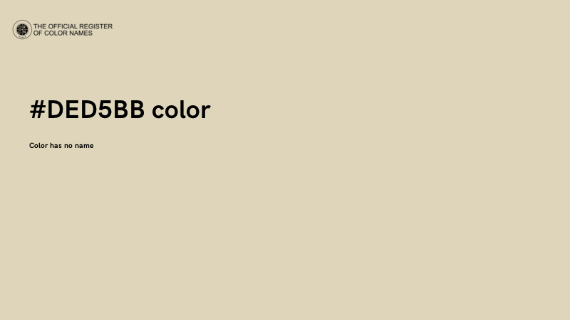 #DED5BB color image